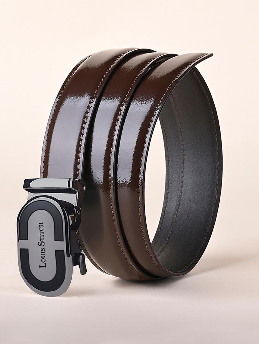 men brown leather belt - 21761980 - Zoom Image - 1