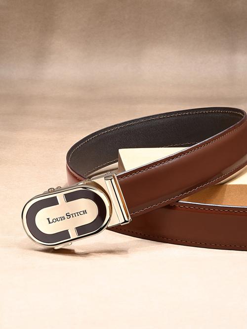 men brown leather belt - 21761981 - Very Small Image - 1
