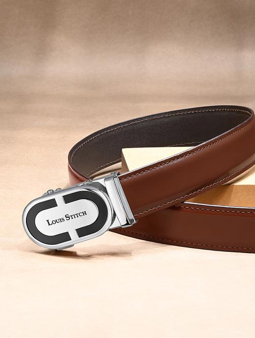 men brown leather belt - 21761982 - Very Small Image - 1