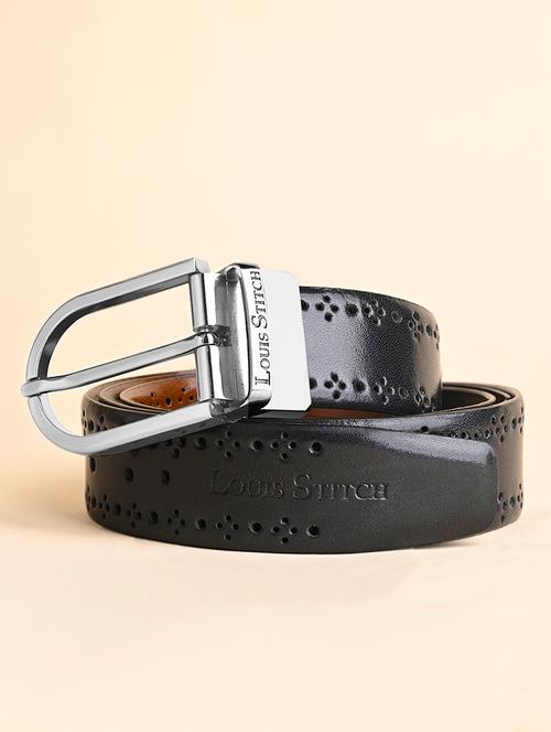 men pin buckle reversible leather belt - 21762005 - Very Small Image - 1