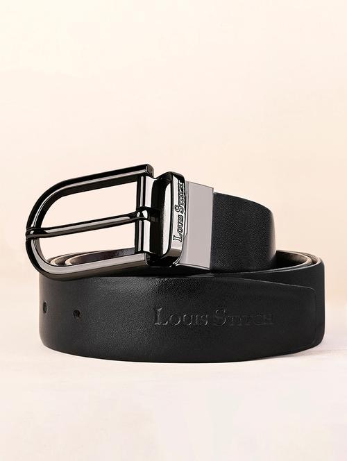 men pin buckle reversible leather belt - 21762023 - Very Small Image - 1