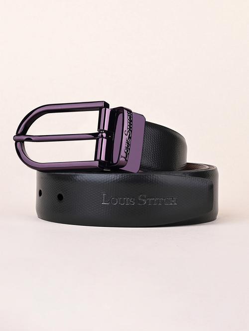 men pin buckle reversible leather belt - 21762155 - Very Small Image - 1