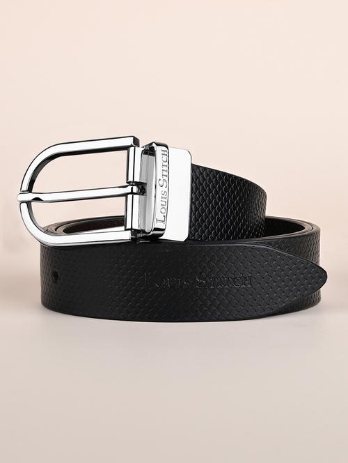 men textured pin buckle belt - 21762174 - Very Small Image - 1