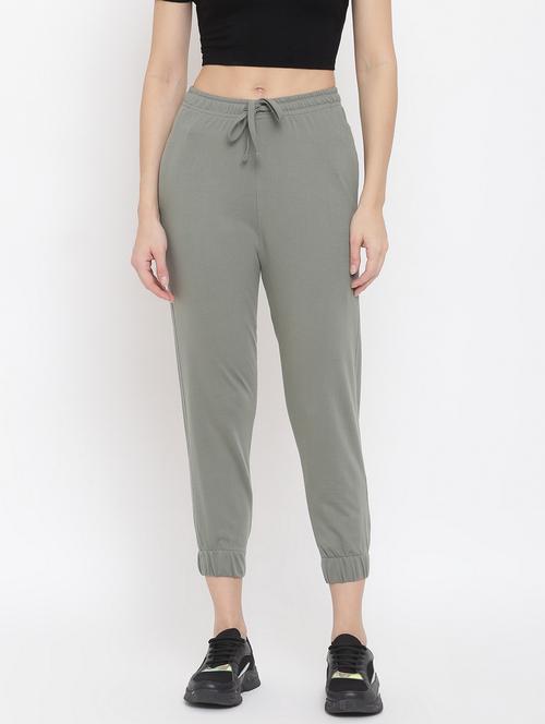 women solid mid rise jogger - 21762242 - Very Small Image - 1