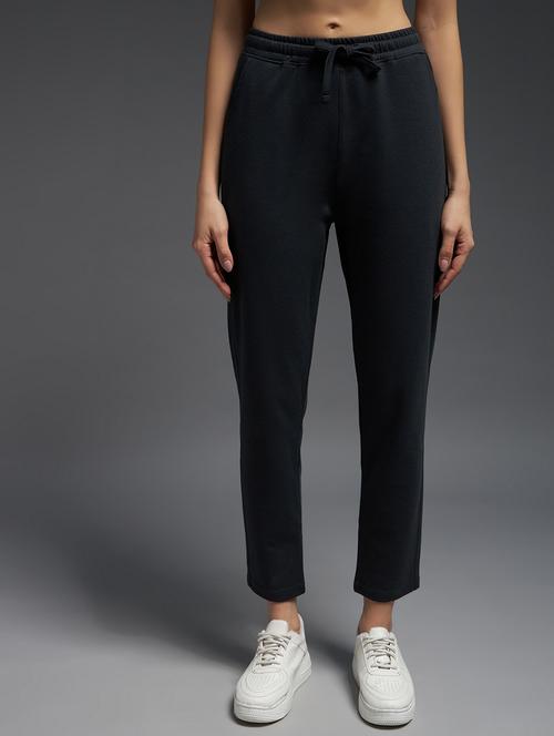 women solid mid rise track pant - 21762345 - Very Small Image - 1