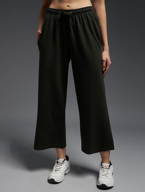 women solid mid rise track pant - 21762347 - Very Small Image - 1