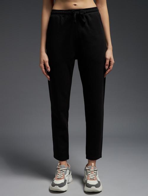 women solid mid rise track pant - 21762356 - Very Small Image - 1