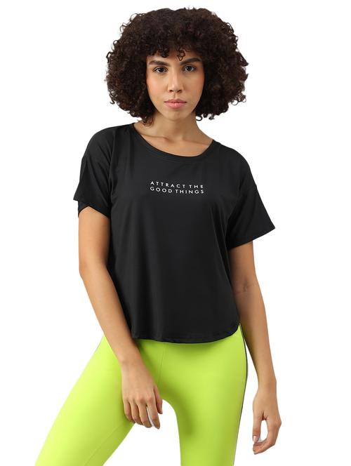 women printed dri-fit high low sports t-shirt - 21762389 - Very Small Image - 1