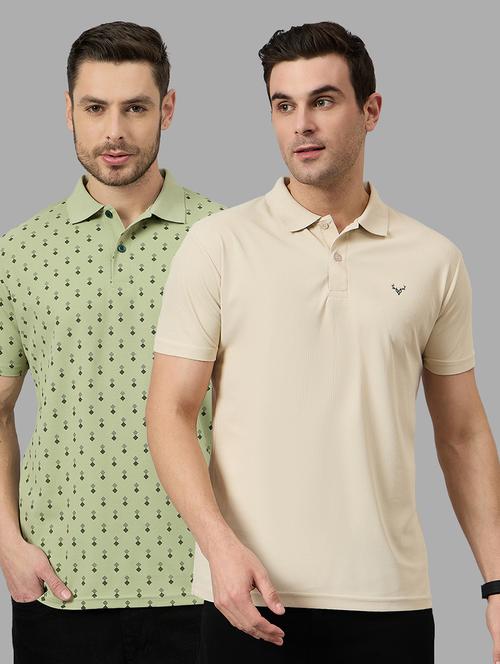 men pack of 2 short sleeve regular fit polo t-shirt - 21764194 - Very Small Image - 1