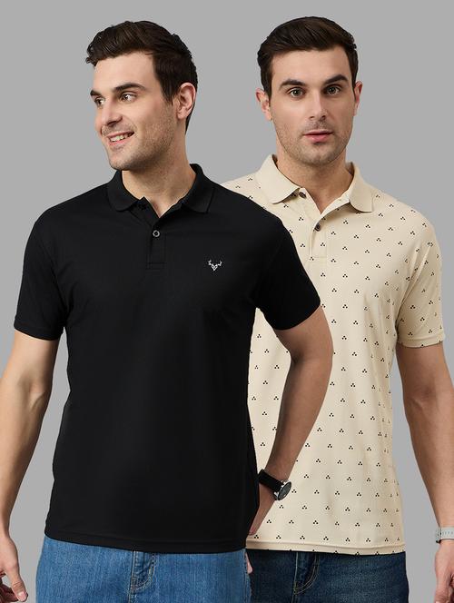 men pack of 2 short sleeve regular fit polo t-shirt - 21764204 - Very Small Image - 1