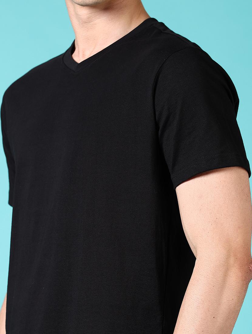 men solid short sleeves regular fit t-shirt - 21764670 - Zoom Image - 4
