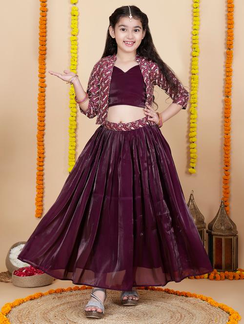 girls embellished lehenga choli with dupatta - 21764875 - Very Small Image - 1