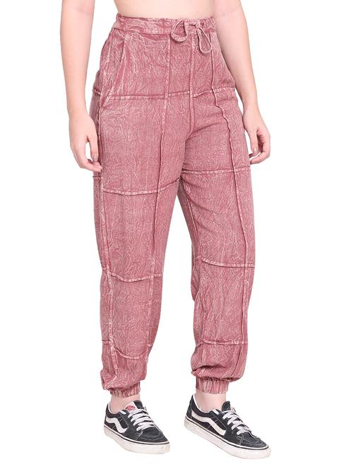 women solid high rise jogger - 21764891 - Very Small Image - 1