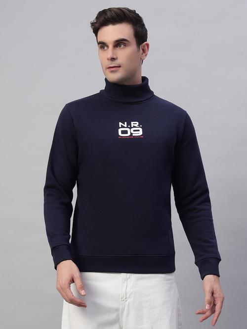 men printed long sleeves high neck sweatshirt - 21764981 - Very Small Image - 1