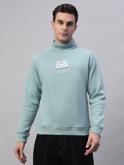 men printed long sleeves high neck sweatshirt - 21764984 - Very Small Image - 1