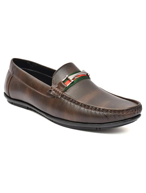 men brown slip on horsebit loafer - 21765114 - Very Small Image - 1