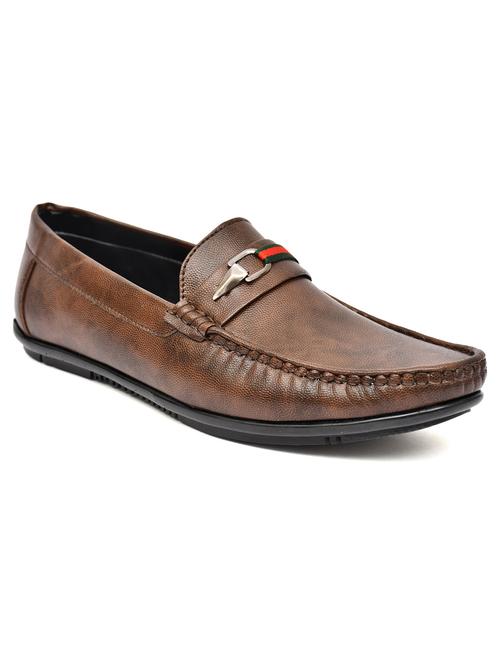 men brown slip on horsebit loafer - 21765117 - Very Small Image - 1