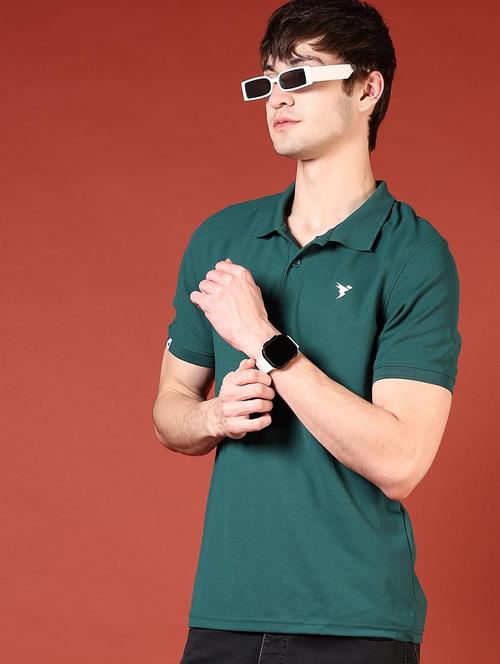 men solid short sleeve regular fit polo t-shirt - 21765504 - Very Small Image - 1