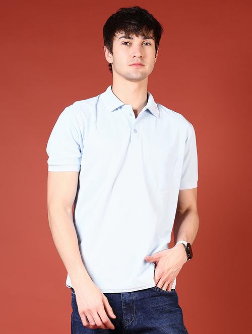 men solid short sleeve regular fit polo t-shirt - 21765587 - Very Small Image - 1