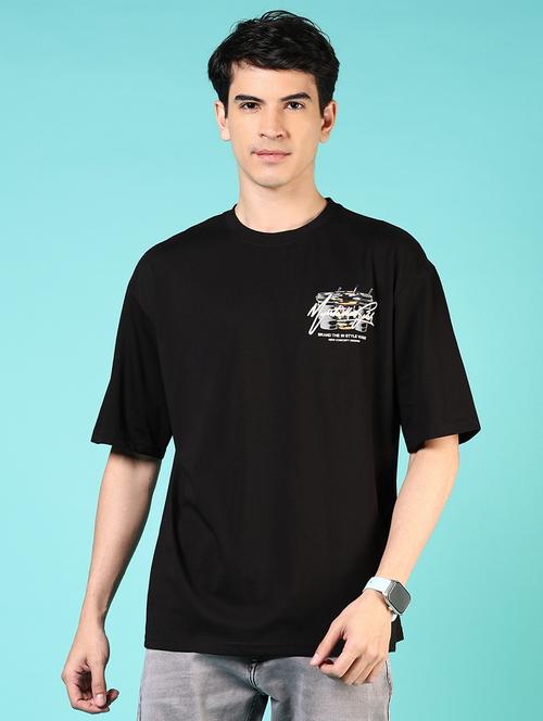 men short sleeves front & back print t-shirt - 21765659 - Very Small Image - 1