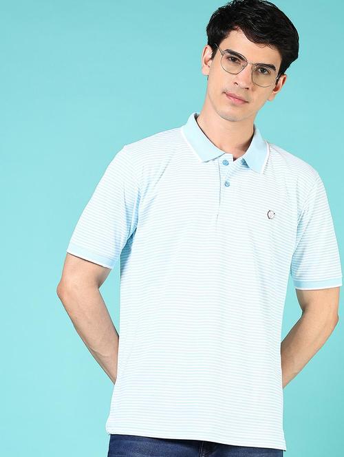 men striped short sleeve regular fit polo t-shirt - 21765662 - Very Small Image - 1