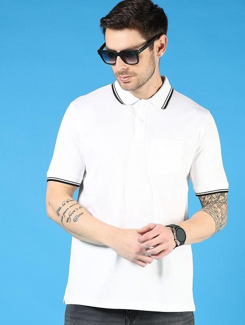 men solid short sleeve regular fit polo t-shirt - 21765670 - Very Small Image - 1