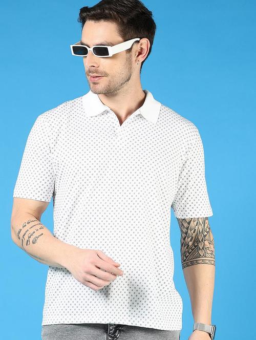 men printed short sleeve regular fit polo t-shirt - 21765671 - Very Small Image - 1