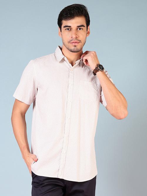 men printed short sleeve regular fit casual shirt - 21765945 - Very Small Image - 1