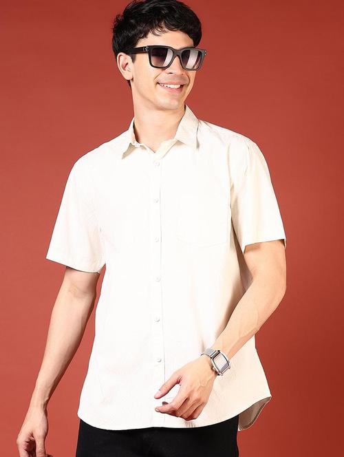 men printed short sleeve regular fit casual shirt - 21765949 - Very Small Image - 1