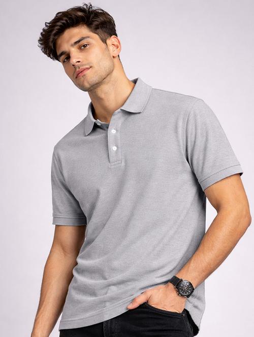 men solid short sleeve regular fit polo t-shirt - 21766629 - Very Small Image - 1