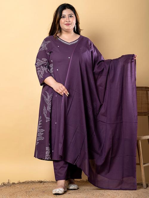 women three quarter sleeve kurta pant with dupatta set - 21766870 - Very Small Image - 1