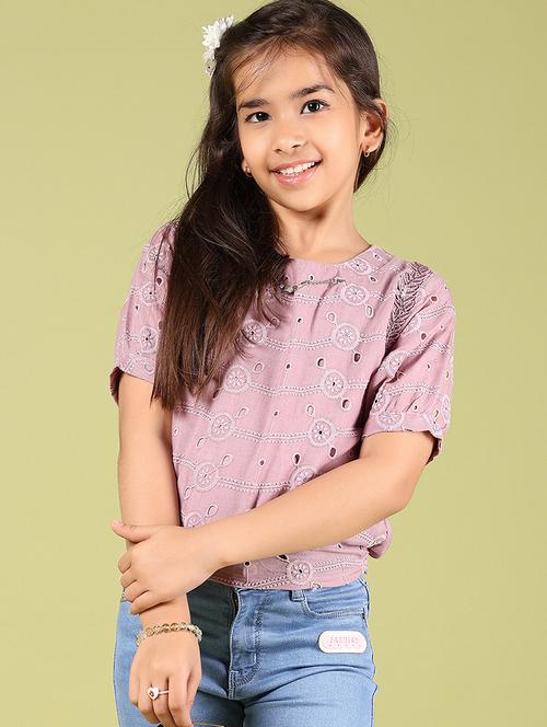 girls self designed short sleeve top - 21767177 - Very Small Image - 1