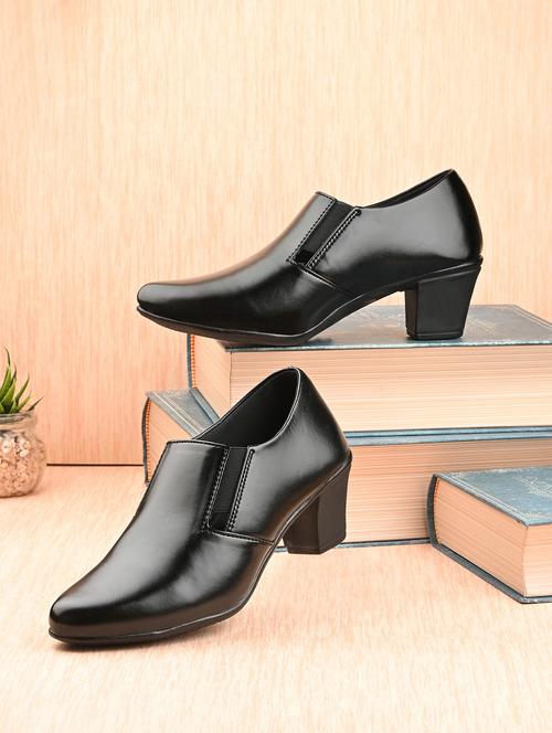 women black slip on formal shoe - 21767948 - Very Small Image - 1