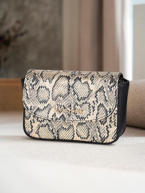 Women Gold Animal Print Handbag - 21768087 - Very Small Image - 1