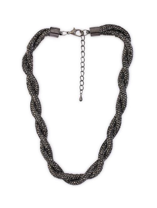 black alloy party necklace - 21774109 - Very Small Image - 1