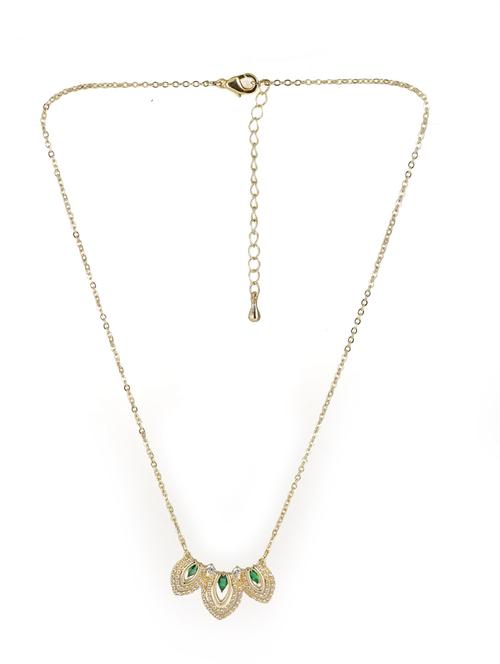 green necklace with earing set - 21774122 - Very Small Image - 1