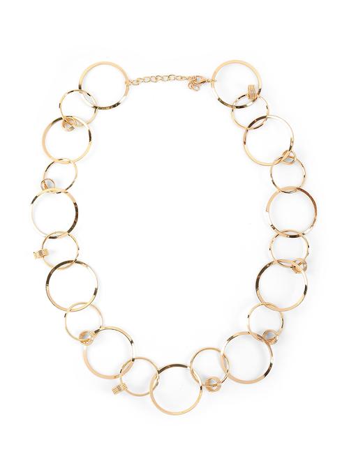 gold alloy party necklace for women - 21775557 - Very Small Image - 1