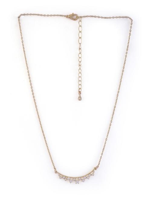 alloy gold necklace earring jewellery set - 21775560 - Very Small Image - 1