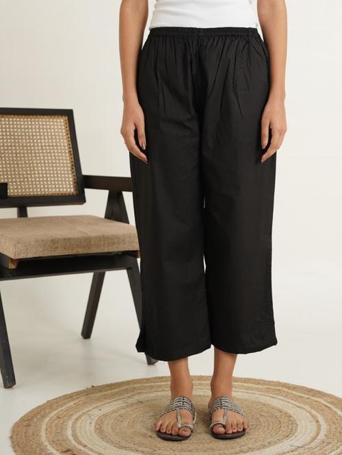 women black mid rise cropped pant - 21784894 - Very Small Image - 1