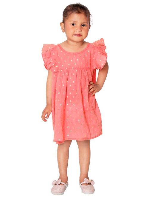 girls self designed short sleeves frock - 21784993 - Very Small Image - 1