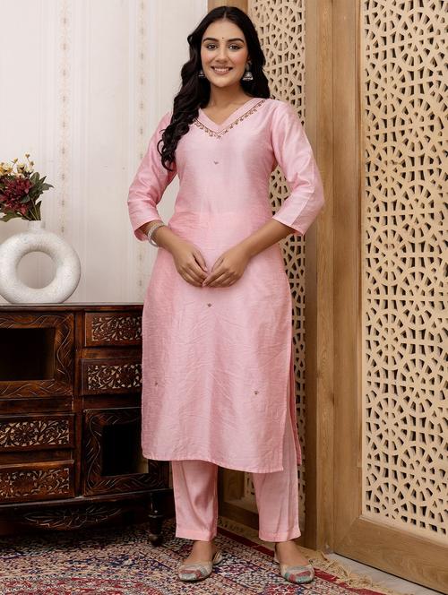women three quarter sleeve straight kurta - 21785544 - Very Small Image - 1