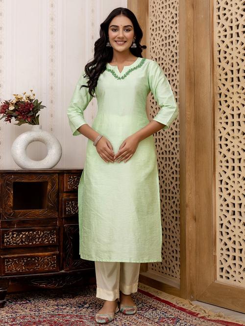 women three quarter sleeve straight kurta - 21785546 - Very Small Image - 1