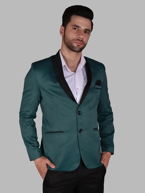 men long sleeves solid single breasted casual blazer - 21785878 - Very Small Image - 1