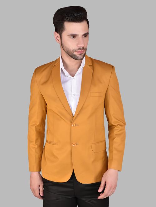 men long sleeves solid single breasted casual blazer - 21785881 - Very Small Image - 1
