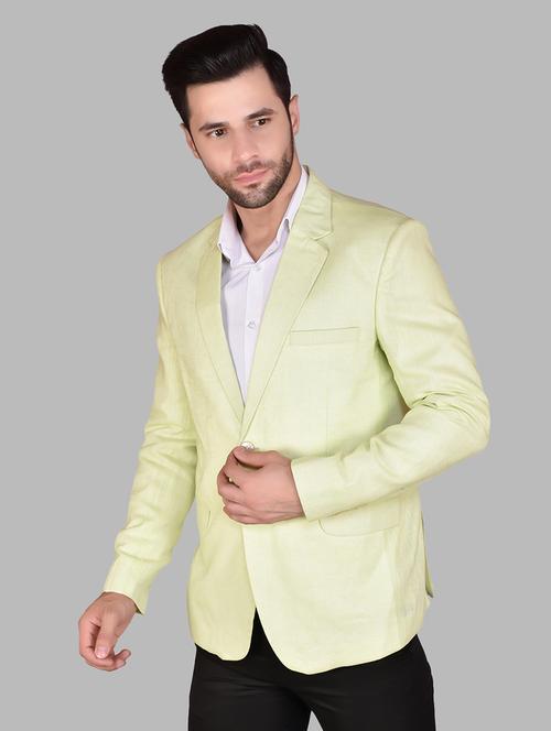 men long sleeves solid single breasted casual blazer - 21785886 - Very Small Image - 1