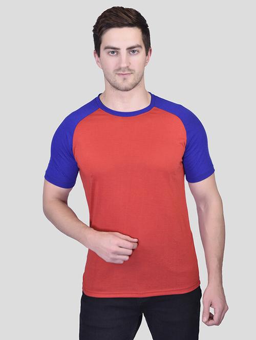 men short sleeves color block t-shirt - 21786370 - Very Small Image - 1