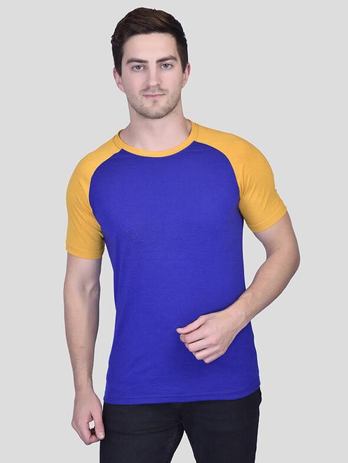men short sleeves color block t-shirt - 21786371 - Very Small Image - 1