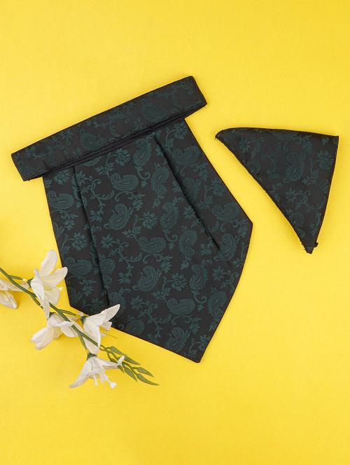 men printed microfiber cravat with pocket square - 21786626 - Very Small Image - 1