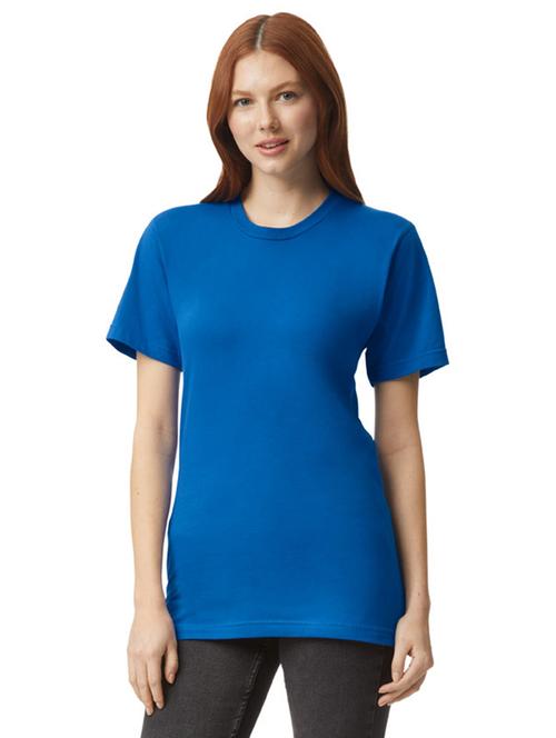 women blue solid short sleeve t-shirt - 21789185 - Very Small Image - 1