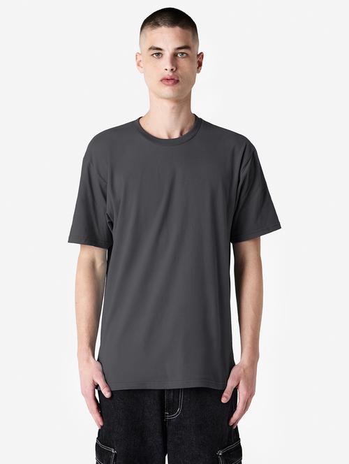 men solid short sleeve oversized t-shirt - 21789228 - Very Small Image - 1